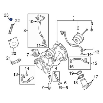 Audi OE - Upper Turbocharger Nut
