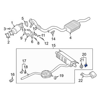 Audi OE - Right Exhaust System Hanger Bracket