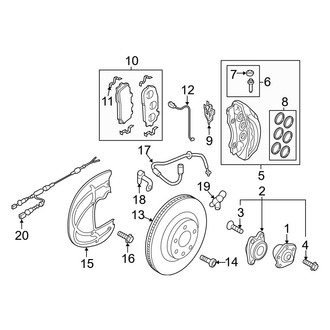Audi OE - Front Suspension - Brake Components (400 x 38 mm), (Premium Plus / Prestige)