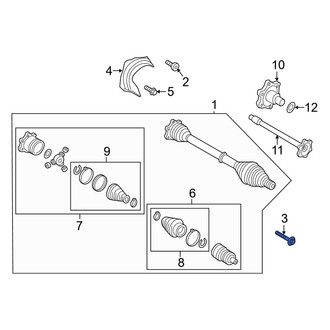 Audi OE - Front CV Joint Bolt