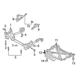 Audi OE - Powertrain Skid Plate Bolt
