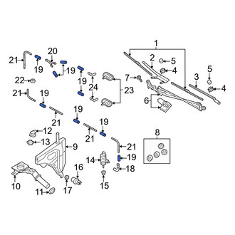 Audi OE - Rear Liftgate Washer Hose