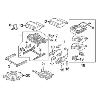 Audi OE - Seats & Tracks - Front Seat Components (Seat Cushion Components, Standard Seats), (Premium / Premium Plus / Prestige)