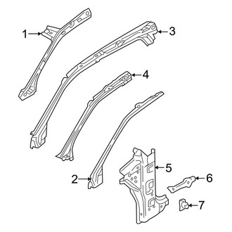 Audi OE - Pillars, Rocker & Floor - Hinge Pillar