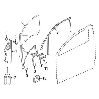 Audi OE - Front Door - Glass & Hardware