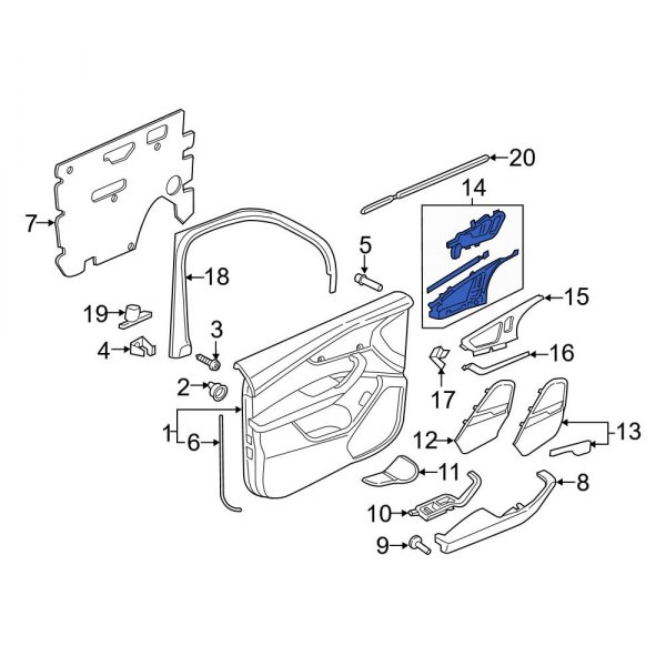 Interior Door Handle Trim