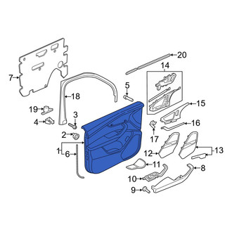 Audi OE - Front Left Inner Door Interior Trim Panel