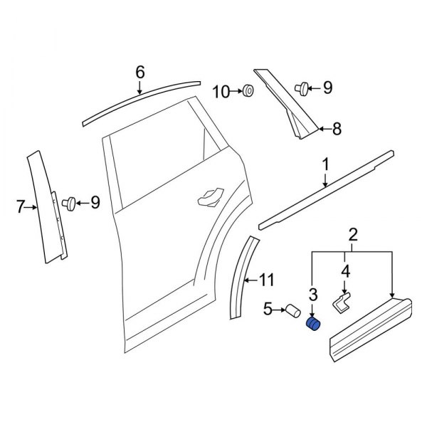 Door Molding Clip