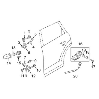 Audi OE - Rear Door - Lock & Hardware (Hinges and Checks)