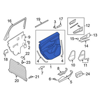 Audi OE - Rear Left Inner Door Interior Trim Panel