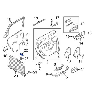 Audi OE - Left Door Glass Sunshade Bracket