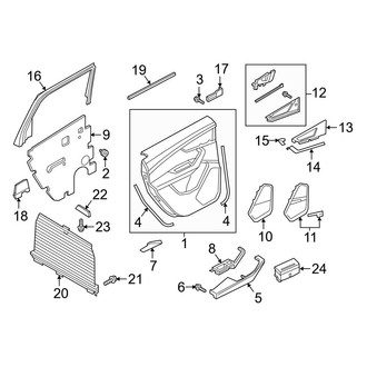 Audi OE - Rear Door - Interior Trim (Door Panels & Covers), (Prestige)