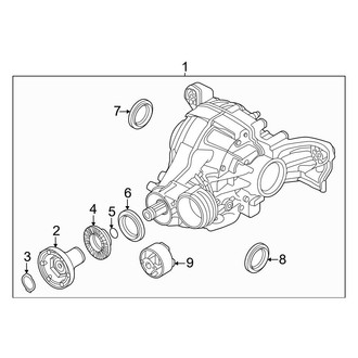 Audi OE - Rear Suspension - Axle & Differential (W/O Torque Vectoring), (Premium Plus / Prestige)