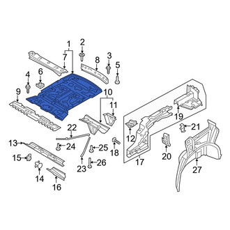 Audi OE - Rear Floor Pan