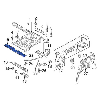 Audi OE - Floor Pan Reinforcement