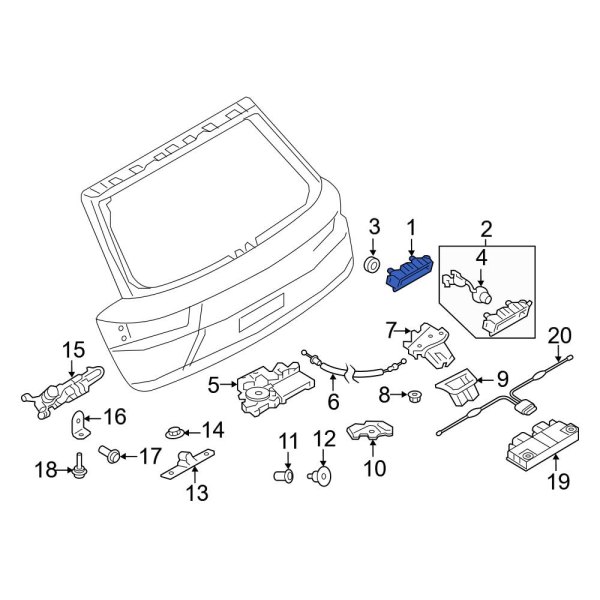 Liftgate Latch Handle