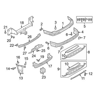 Audi OE - Rear Bumper - Bumper & Components (Premium / Premium Plus / Prestige)