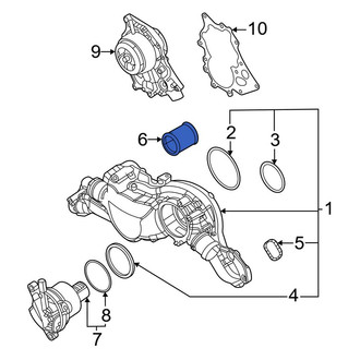 Audi OE - Engine Coolant Pipe