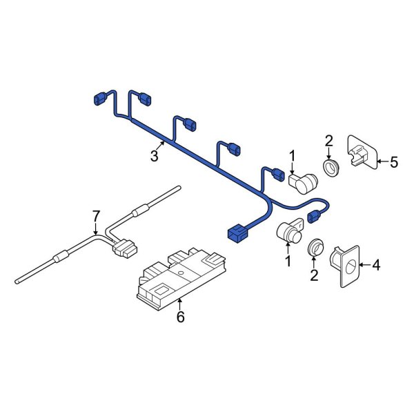 Parking Aid System Wiring Harness