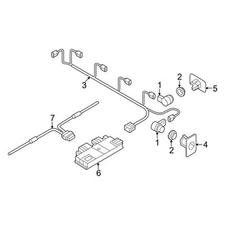 Audi OE - Rear Bumper - Electrical Components (Premium Plus / Prestige)