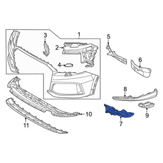 Audi OE - Front Left Bumper Cover Cap