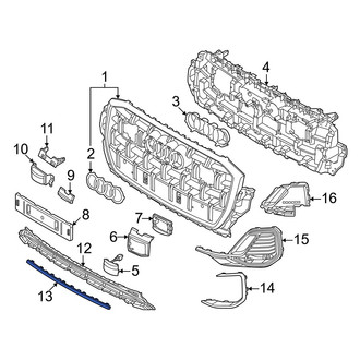 Audi OE - Front Inner Grille Molding