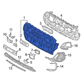 Audi OE - Front Upper Center Grille