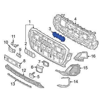 Audi OE - Grille Emblem Bracket