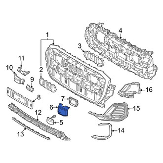 Audi OE - Front Center Bumper Cover Spacer Panel Cap