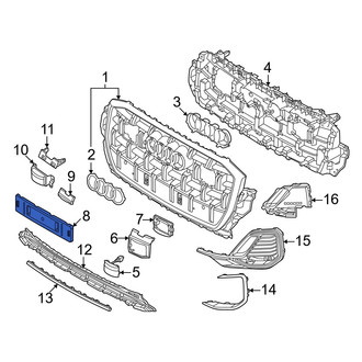 Audi OE - Front License Plate Bracket