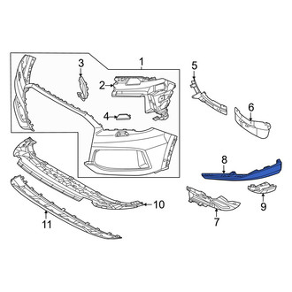 Audi OE - Front Left Spoiler