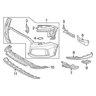 Audi OE - Front Bumper & Grille - Bumper & Components (Bumper Cover & Trim), (Prestige)