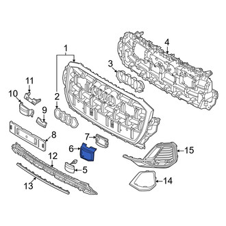 Audi OE - Front Bumper Cover Spacer Panel Cap