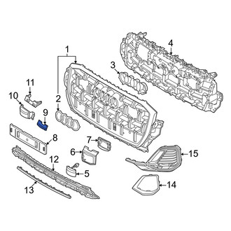 Audi OE - Front Right Grille Molding