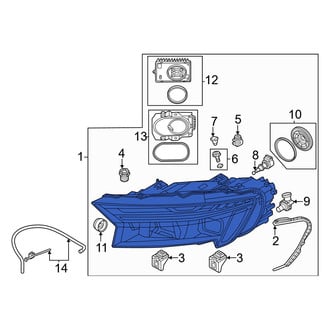 Audi OE - Front Left Headlight Assembly