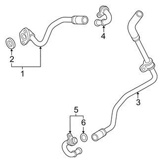 Audi OE - Cooling - Hoses & Pipes (Alternator), (3.0L)