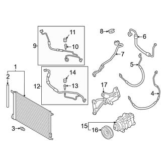 Audi OE - Air Conditioner & Heater - Condenser, Compressor & Lines