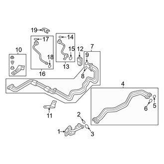 Audi OE - Air Conditioner & Heater - Rear A/C Lines