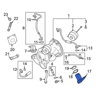 Audi OE - Right Lower Intercooler Pipe