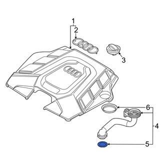 Audi OE - Engine Oil Filler Tube Gasket