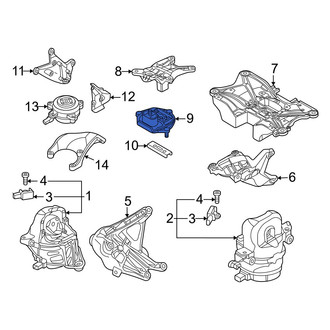 Audi OE - Automatic Transmission Mount Bracket