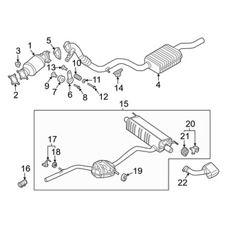 Audi OE - Exhaust System - Exhaust Components