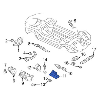 Audi OE - Floor Pan Heat Shield