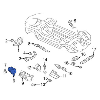Audi OE - Front Left Floor Pan Heat Shield