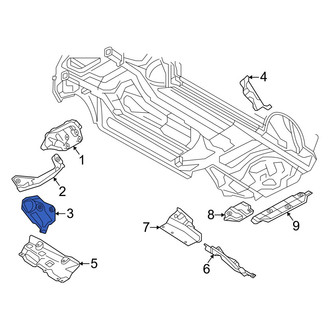 Audi OE - Rear Right Floor Pan Heat Shield