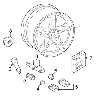 Audi OE - Wheels (22" Wheel), (Prestige)