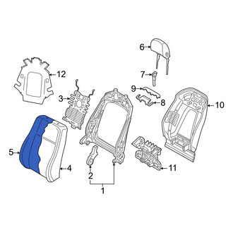 Audi OE - Front Right Seat Back Cushion Cover