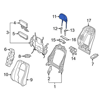 Audi OE - Front Left Headrest