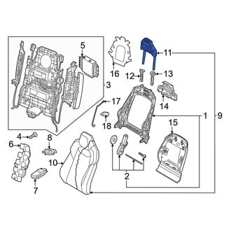 Audi OE - Front Headrest