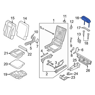Audi OE - Center Headrest